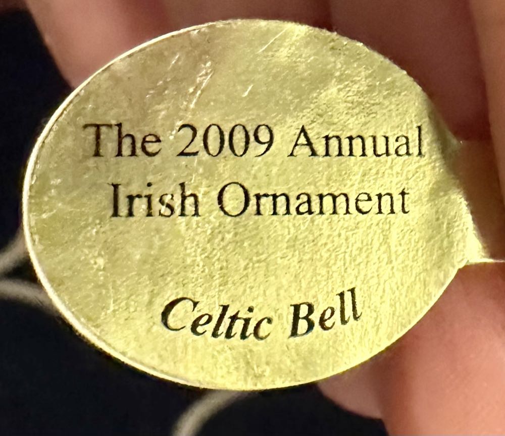 The 2009 Annual Irish Ornament Celtic Bell  ornament collectible - Main Image 3