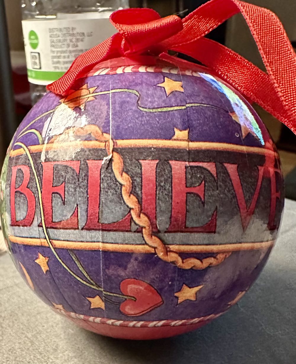 Believe Christmas Ornament Ball  ornament collectible - Main Image 2