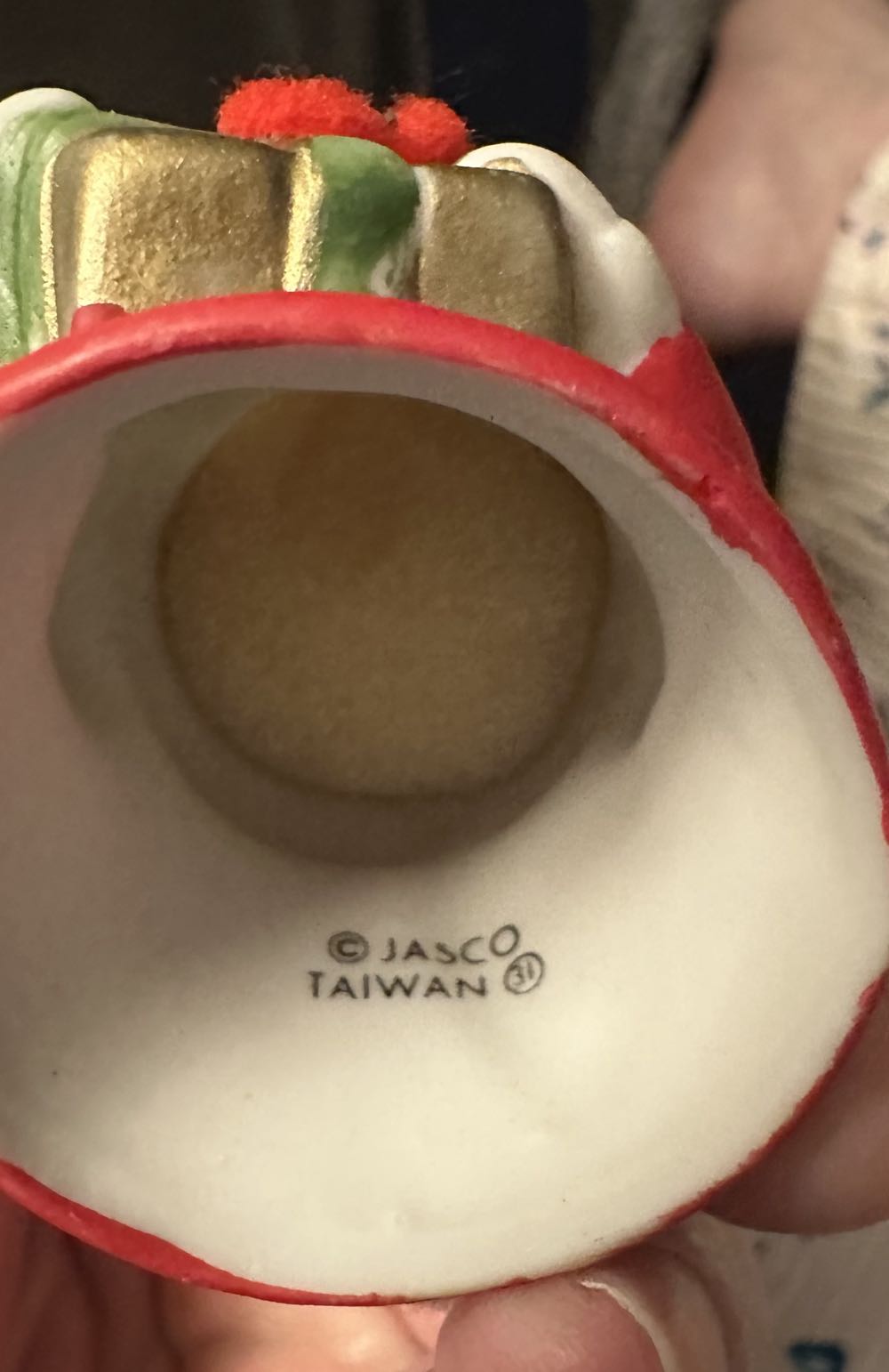 Lil Chimers Porcelain Bear Bell  ornament collectible - Main Image 2