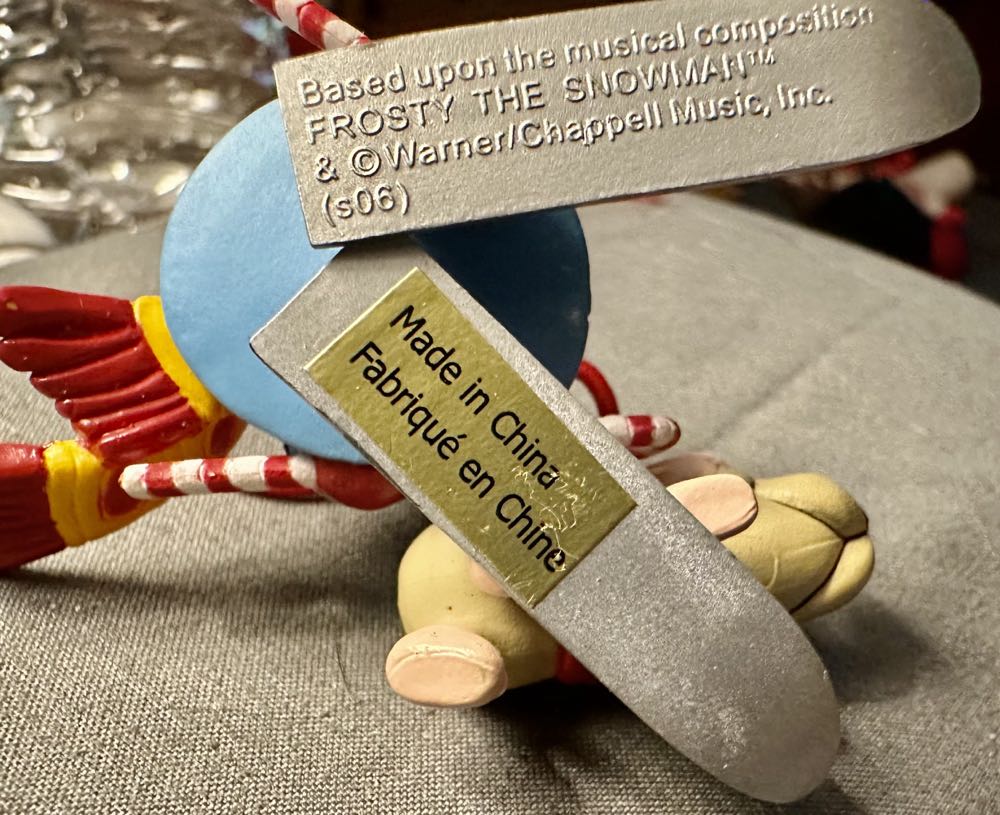 Frosty The Snowman Boy Ornament  ornament collectible - Main Image 2