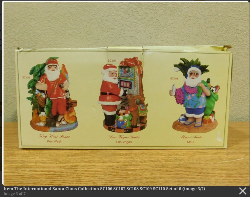 International Santa Claus Set (SC106-111) SC105 - SC105 (SC106-SC111) ornament collectible - Main Image 2