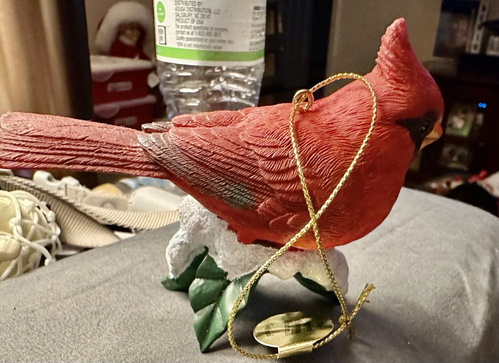 The Danbury Mint Red Cardinal Ornament  ornament collectible - Main Image 2