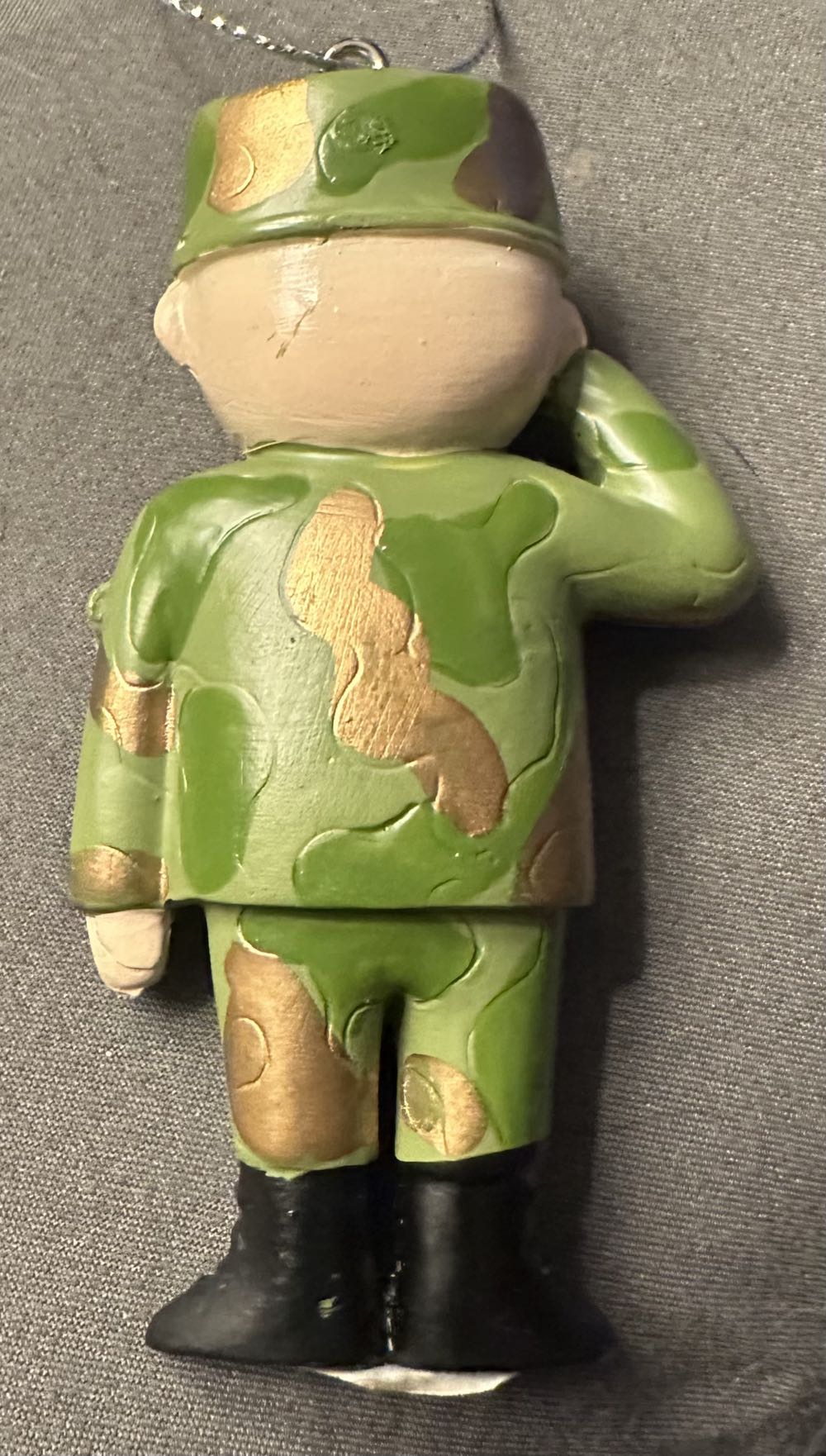 Military Saluting Man In Uniform  ornament collectible - Main Image 2
