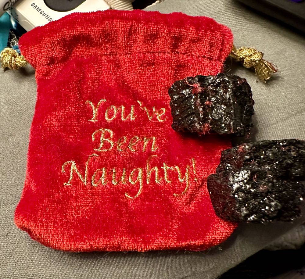 You’ve Been Naughty Bag With Coal  ornament collectible - Main Image 3