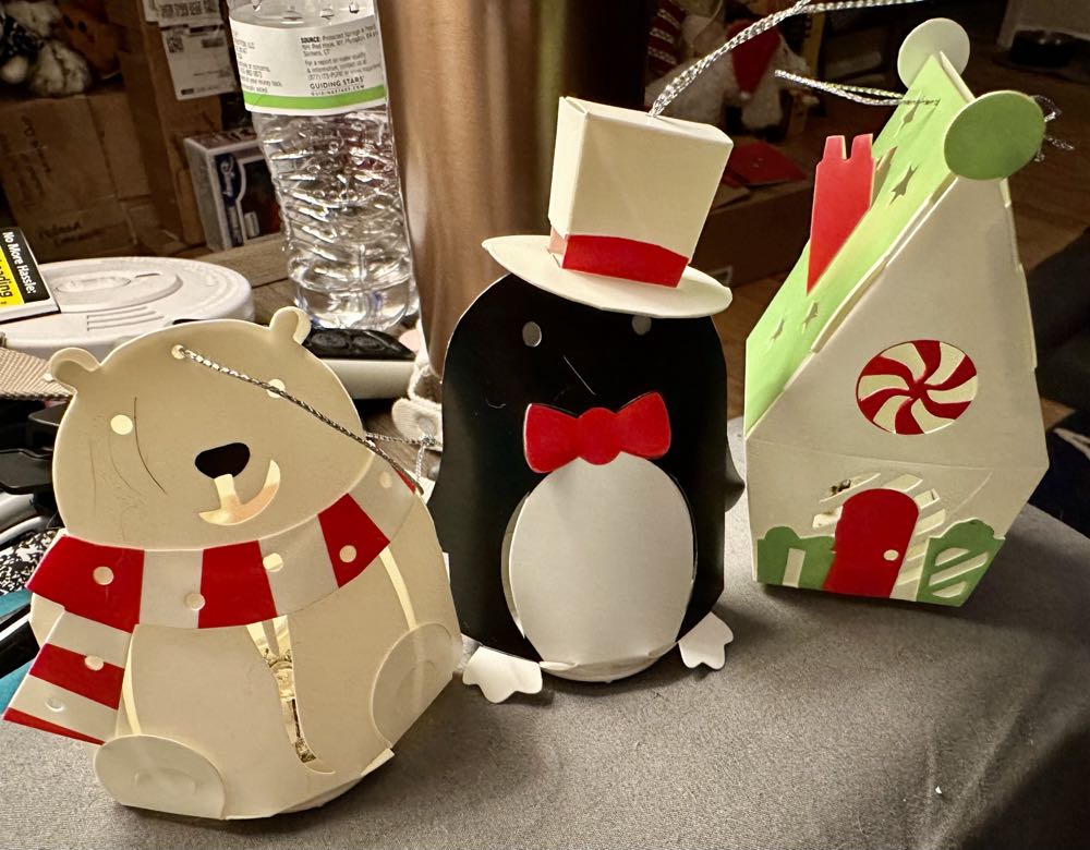 Paper Ornaments With Lights X3  ornament collectible - Main Image 2