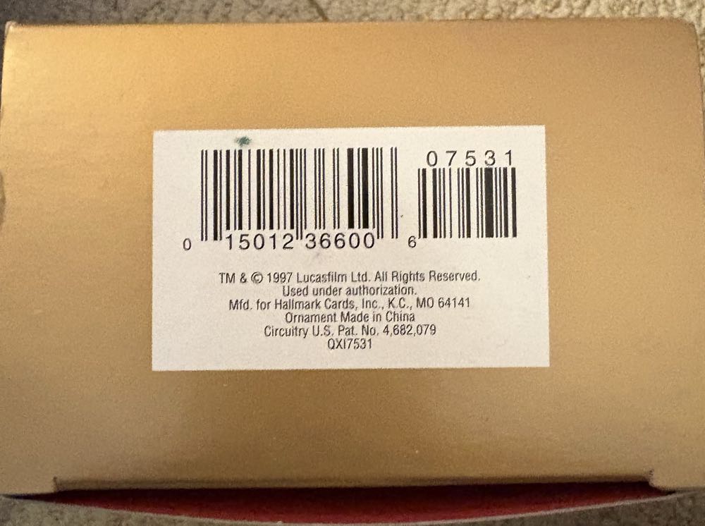 Star Wars Darth Vader - Keepsake (Star Wars) ornament collectible [Barcode 0015012366006] - Main Image 3