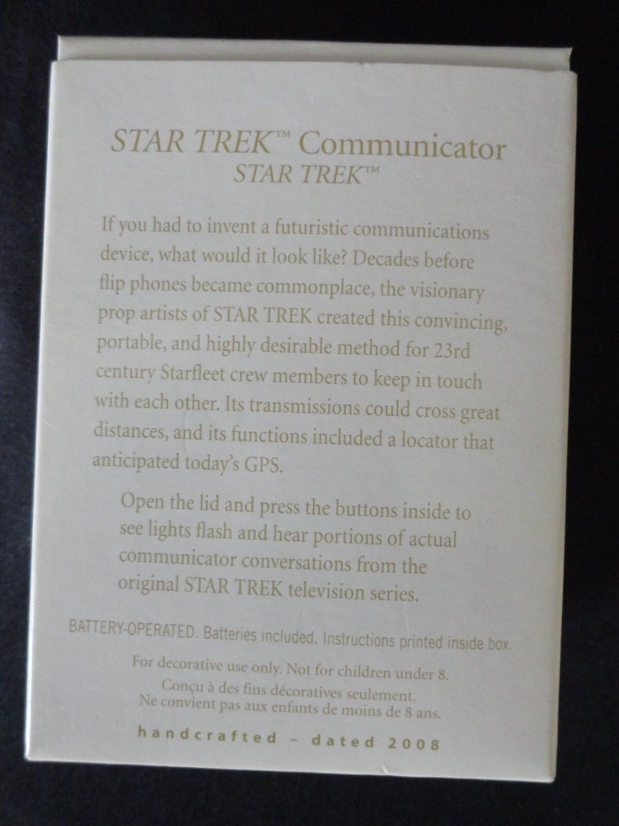Star Trek: Star Trek Communicator 2008 Ornament - Star Trek (Star Trek Communicator) ornament collectible [Barcode 0795902051471] - Main Image 3