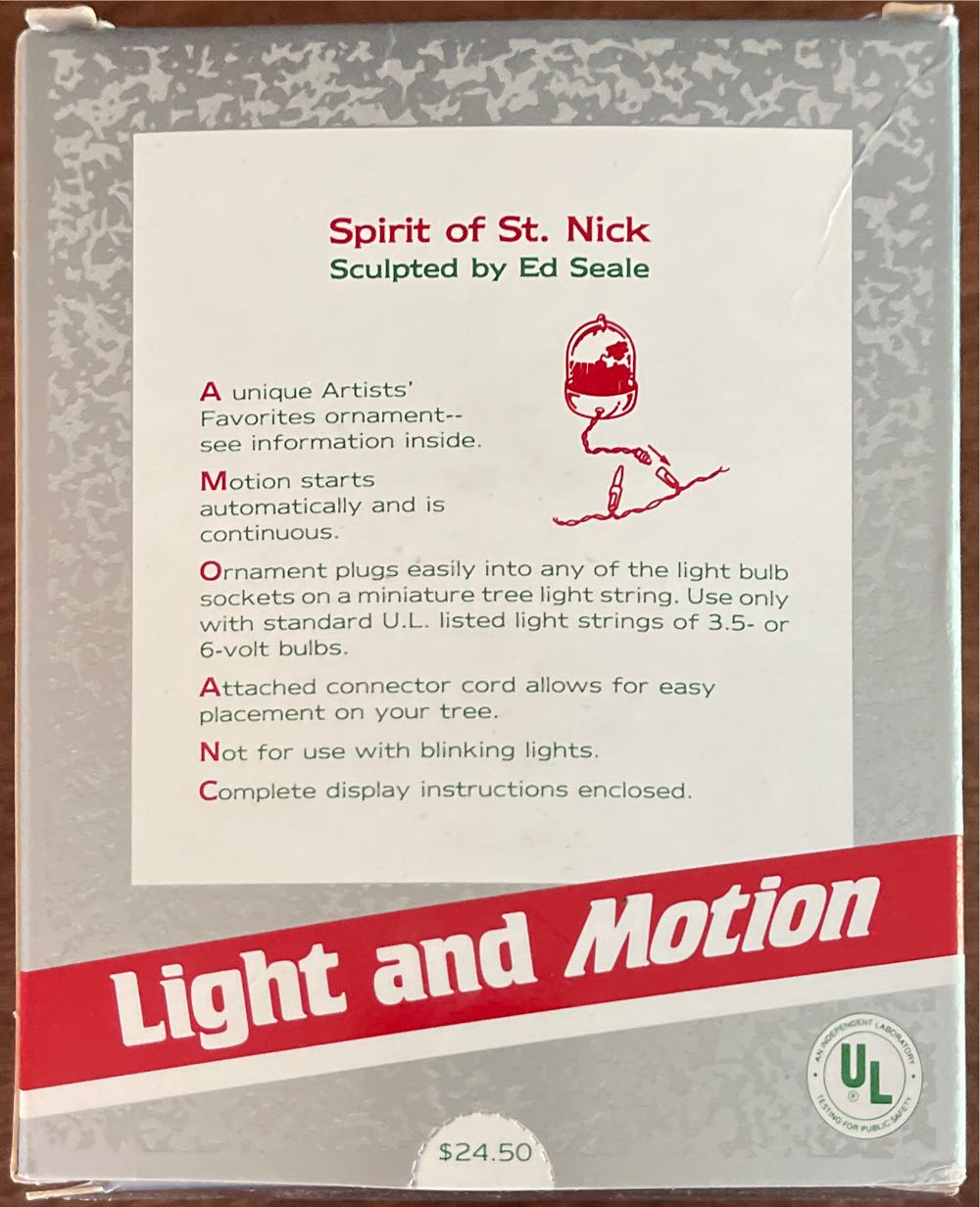 Spirit Of St Nick - Artists’ Favorites (Light And Motion) ornament collectible - Main Image 2