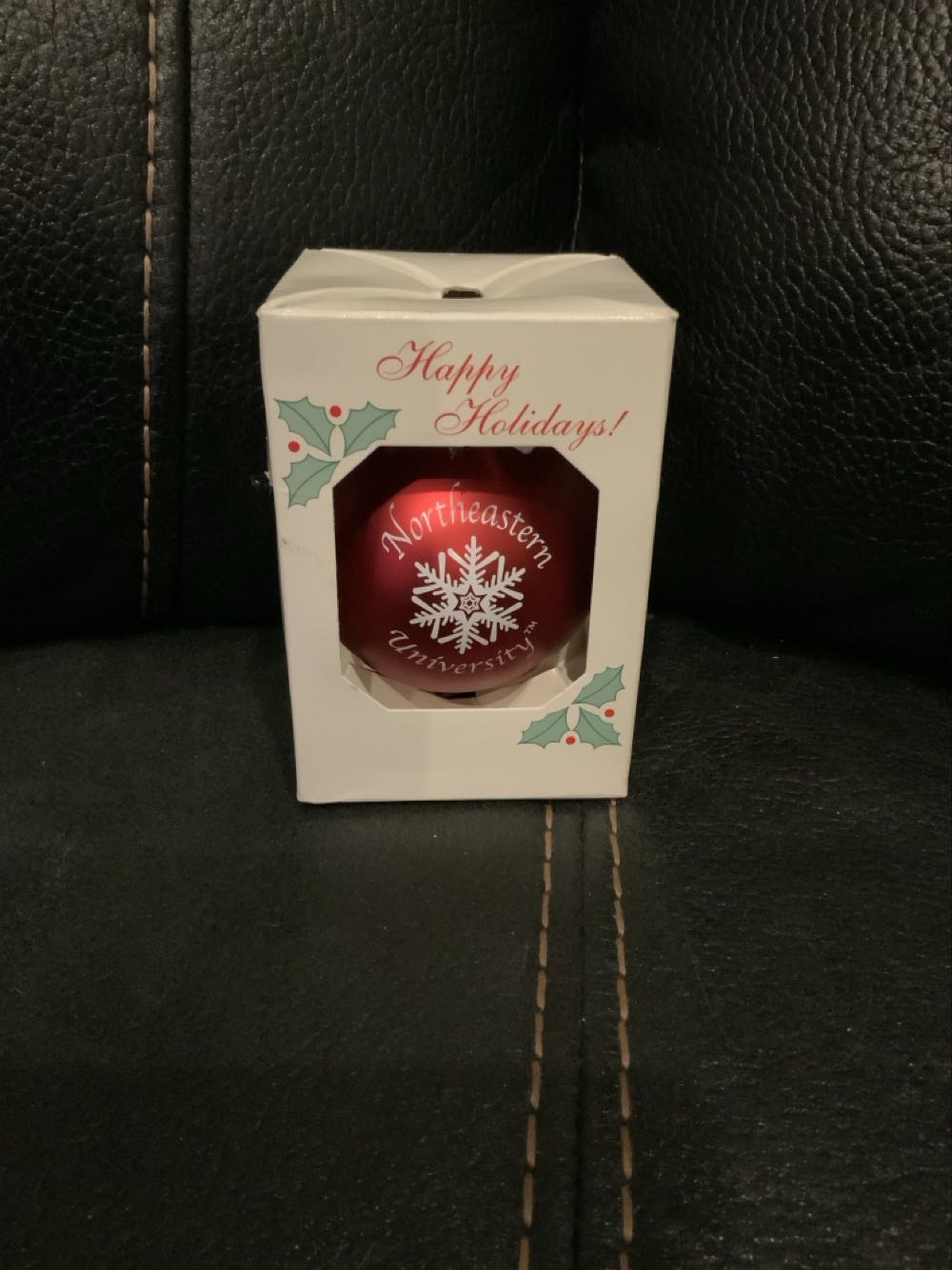 Northeastern University - Glass Ball - Collegiate Licensed Product (School) ornament collectible [Barcode 684418526026] - Main Image 2