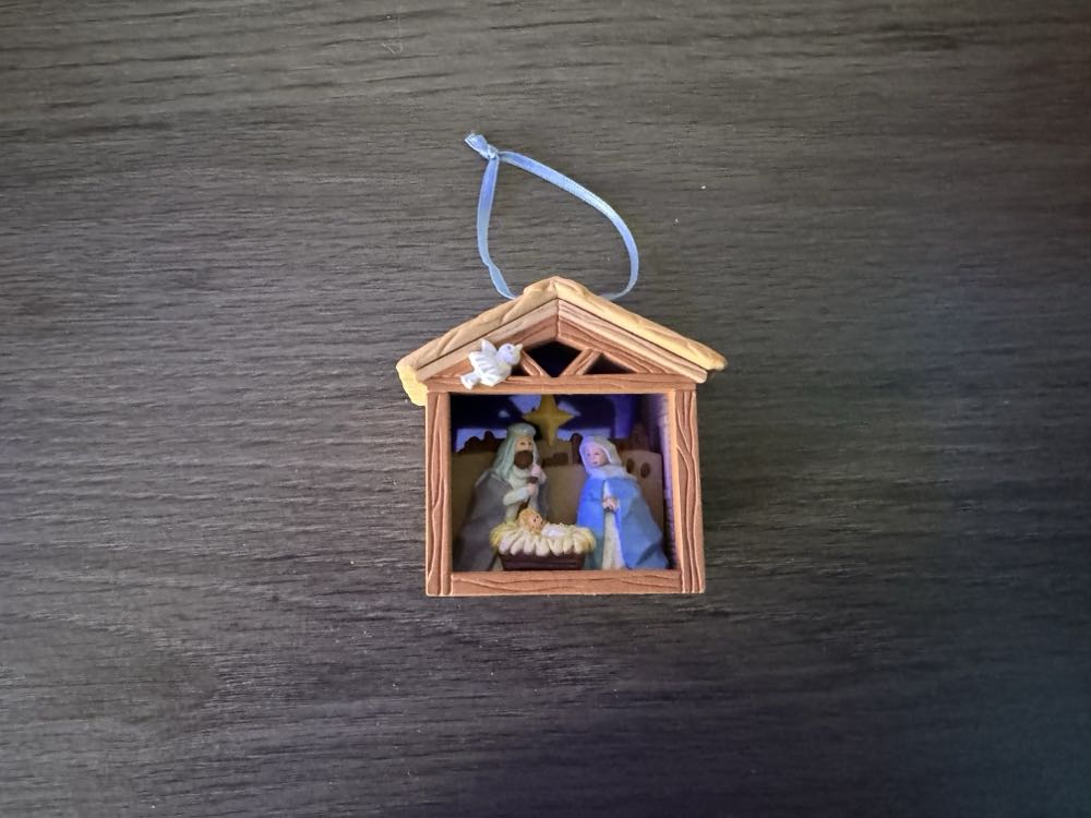 Delf Blue-White Christmas Ornament-Wind Mill