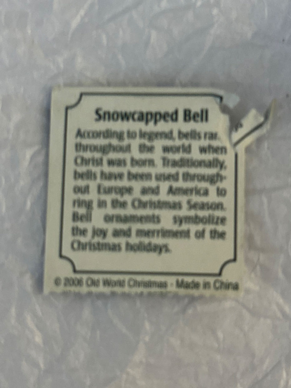 Snowcapped Bell  ornament collectible - Main Image 2