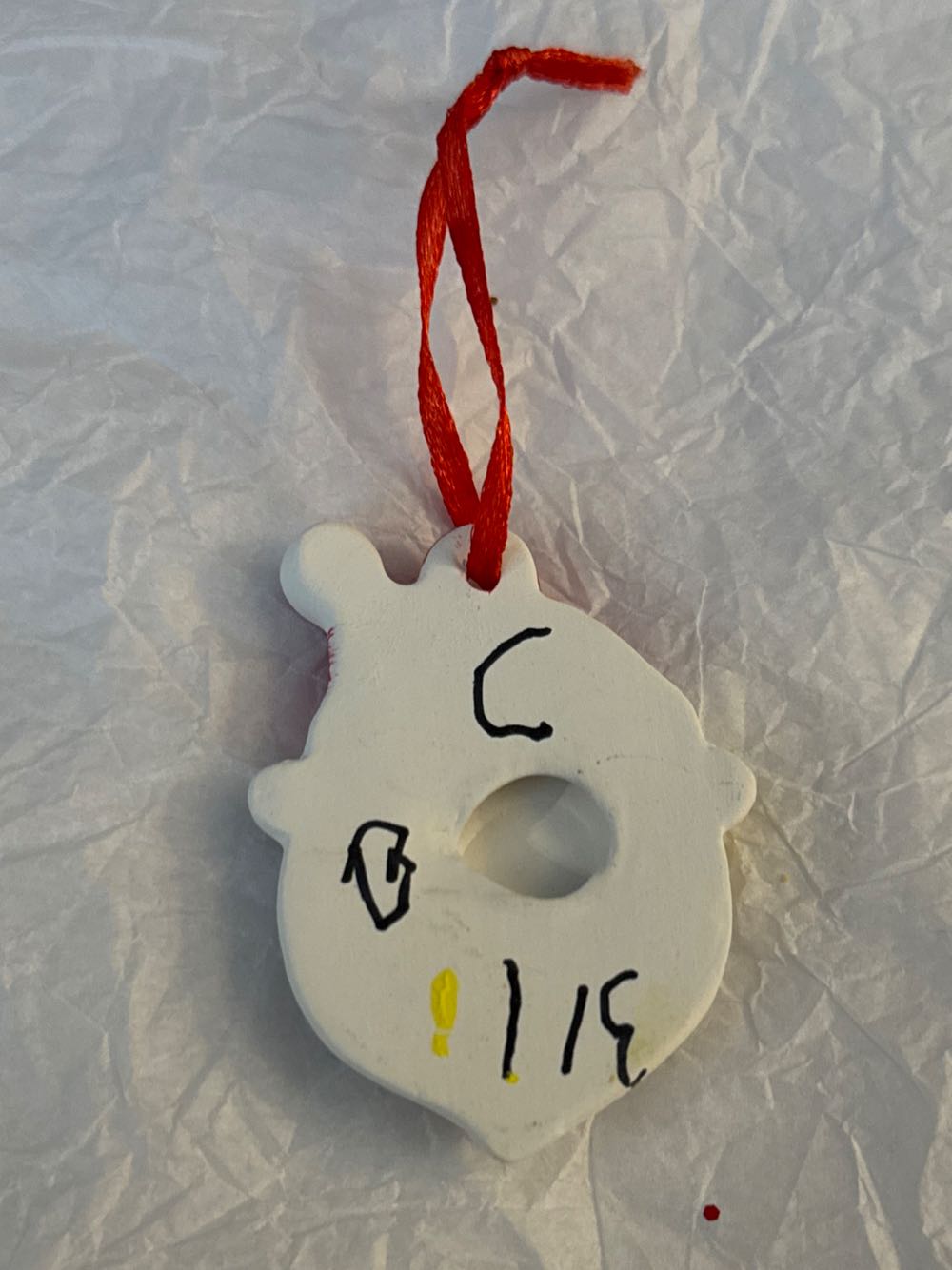 Cermaic Santa Face  ornament collectible - Main Image 2