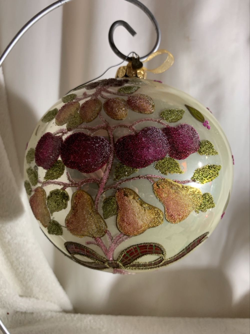 Pear Tree, Fruit With Ribbons  (Christmas Tree Ornament) ornament collectible - Main Image 2