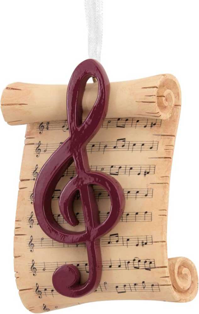 Sheet Music with Treble Cleft Ornament - Tree Trimmer Collection (Music) ornament collectible - Main Image 2