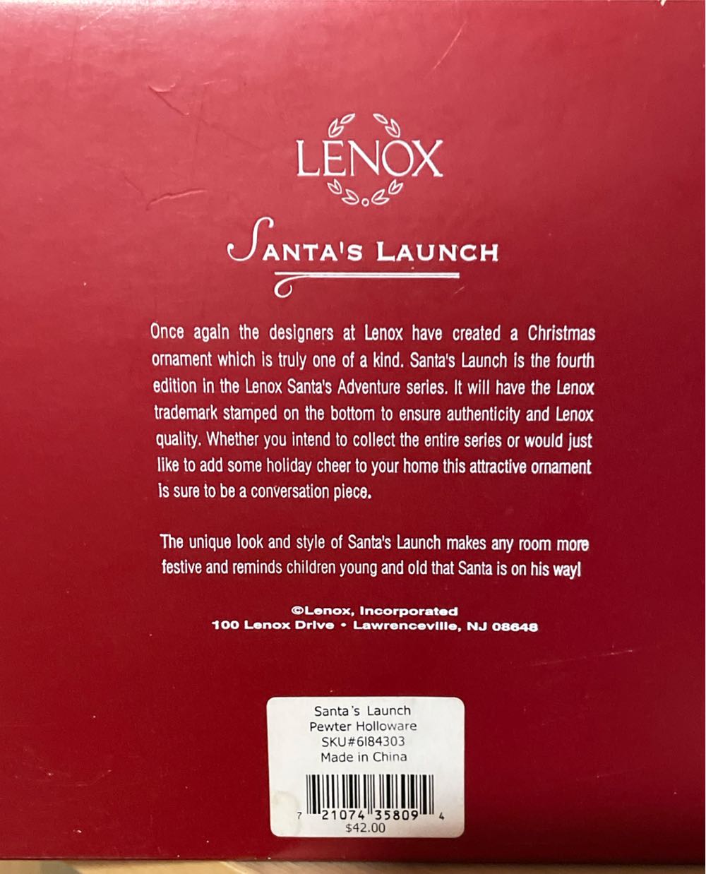 Santa’s Launch - 4th In Series - Rockets (Space) ornament collectible - Main Image 3