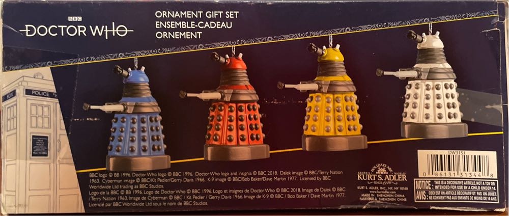 Dalek Paradigm 2.25-inch Set Of 4 - Doctor Who (Doctor Who) ornament collectible [Barcode 086131313448] - Main Image 2