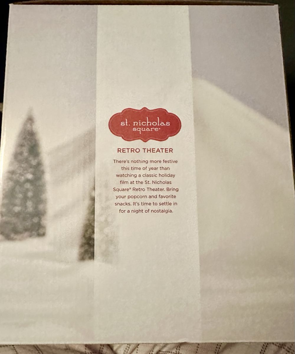 St Nicholas Square Village Retro Theater Illuminated Musical New  ornament collectible [Barcode 400377397831] - Main Image 2