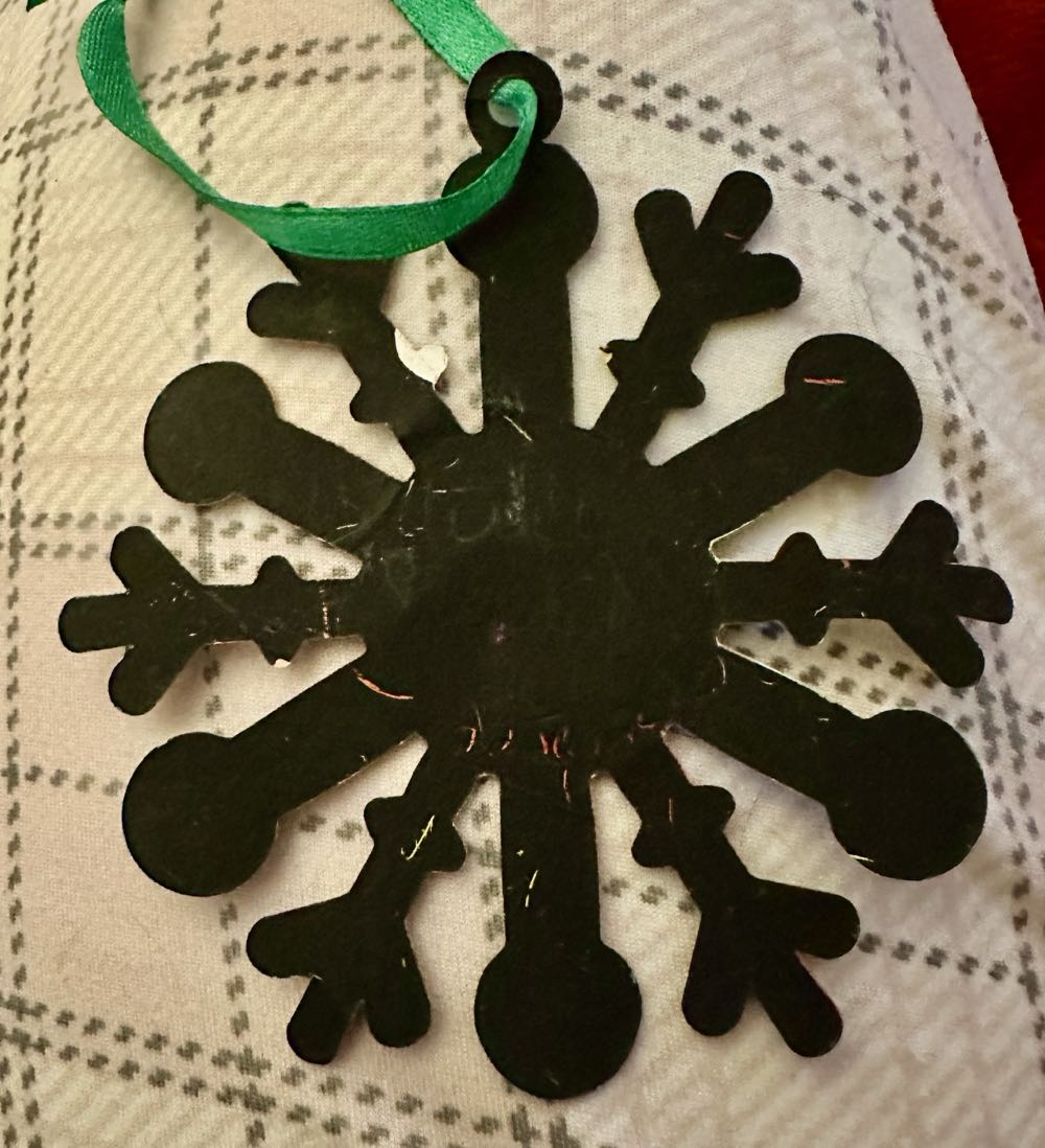 Handmade Snowflake Paige Made  ornament collectible - Main Image 2