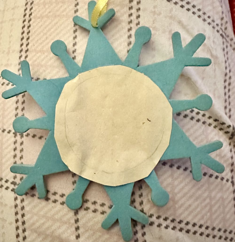 Snowflahe Handmade Paige 3rd Grade  ornament collectible - Main Image 2