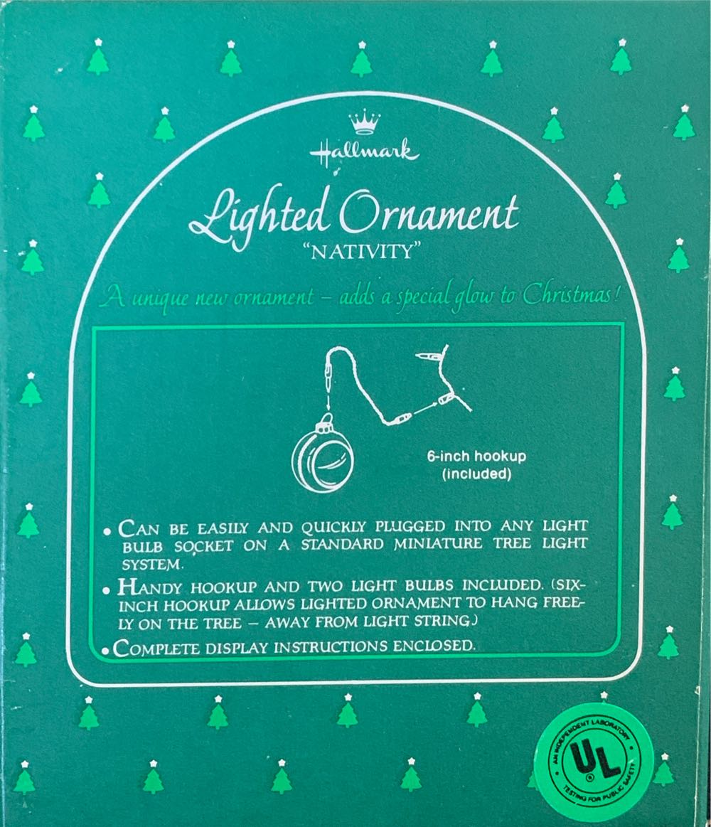 Lighted Ornament “Nativity”  ornament collectible - Main Image 2