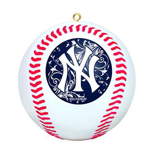 Mlb New York Yankees Mini Replica Baseball Ornament  ornament collectible [Barcode 040766000876] - Main Image 1