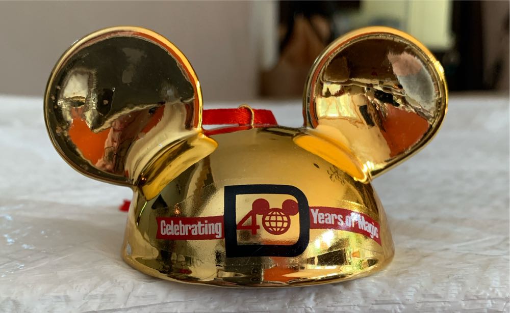 Walt Disney World 40th Anniversary Gold  ornament collectible - Main Image 1