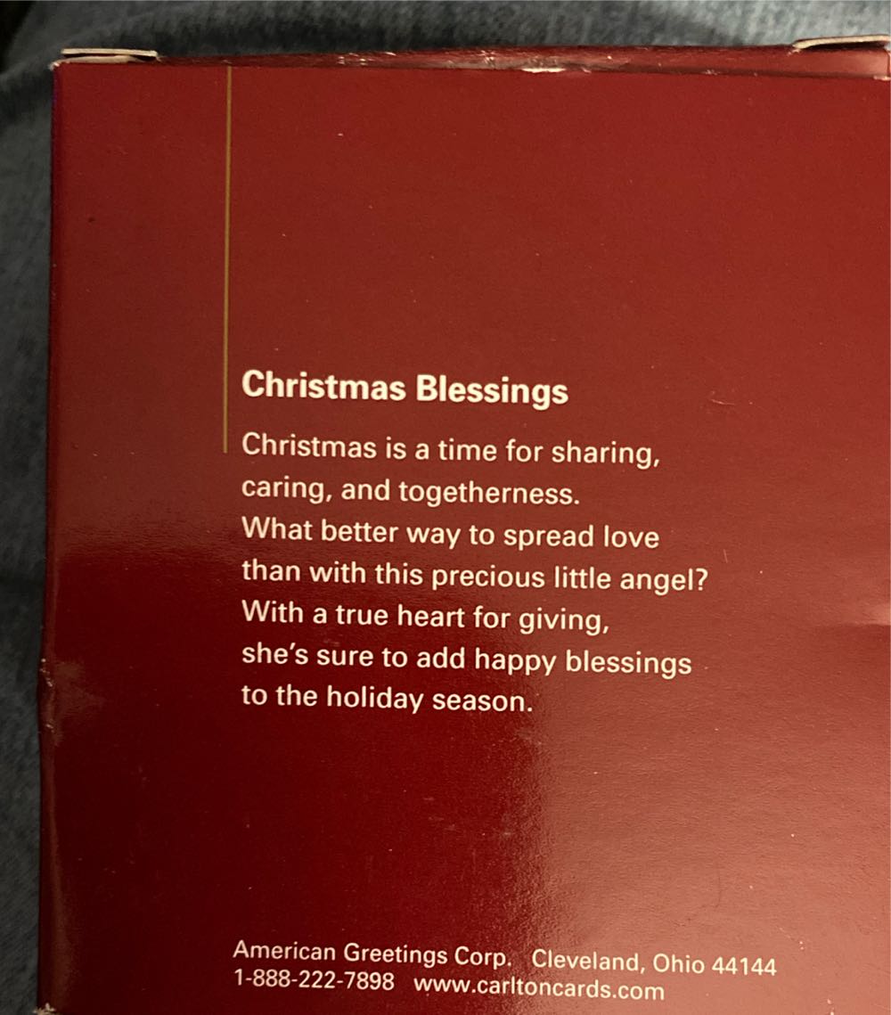 Christmas Blessings  ornament collectible [Barcode 661526376712] - Main Image 2