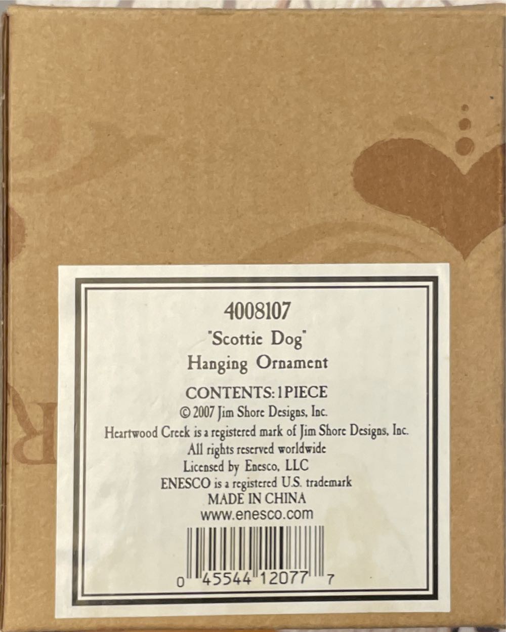 Jim Shore Scottie Dog - Jim Shore (Dogs) ornament collectible [Barcode 045544120777] - Main Image 2