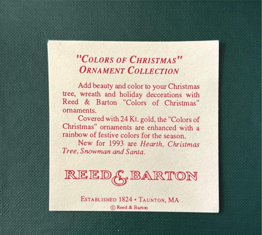 R & B XMAS TREE - Colors Of Christmas Collection ornament collectible [Barcode 735092068477] - Main Image 3