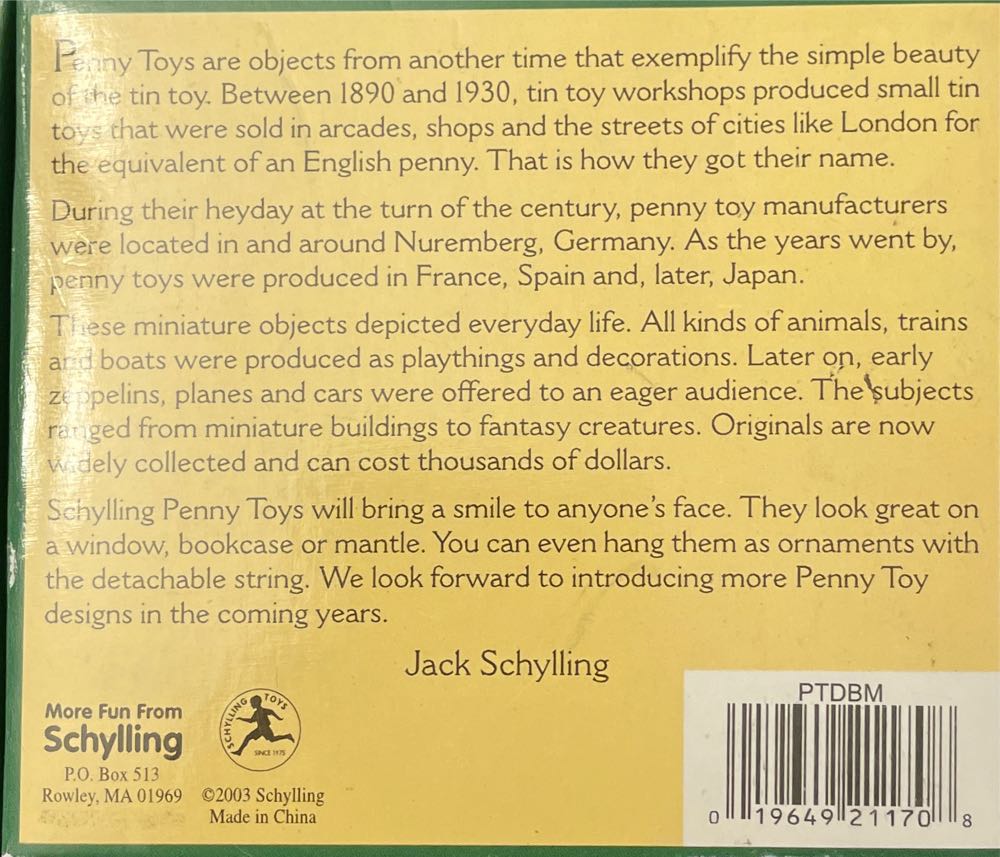 Penny Toy Tin Dog - Tin Toys (Dogs) ornament collectible [Barcode 019649211708] - Main Image 2