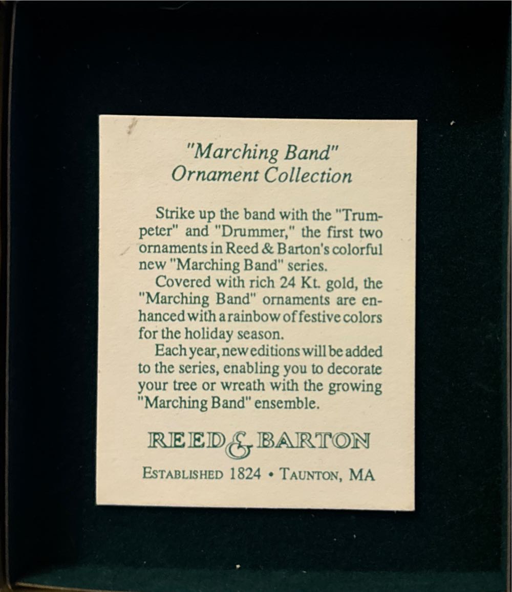 R & B TRUMPETER - Colors Of Christmas Collection (Marching Band) ornament collectible - Main Image 3