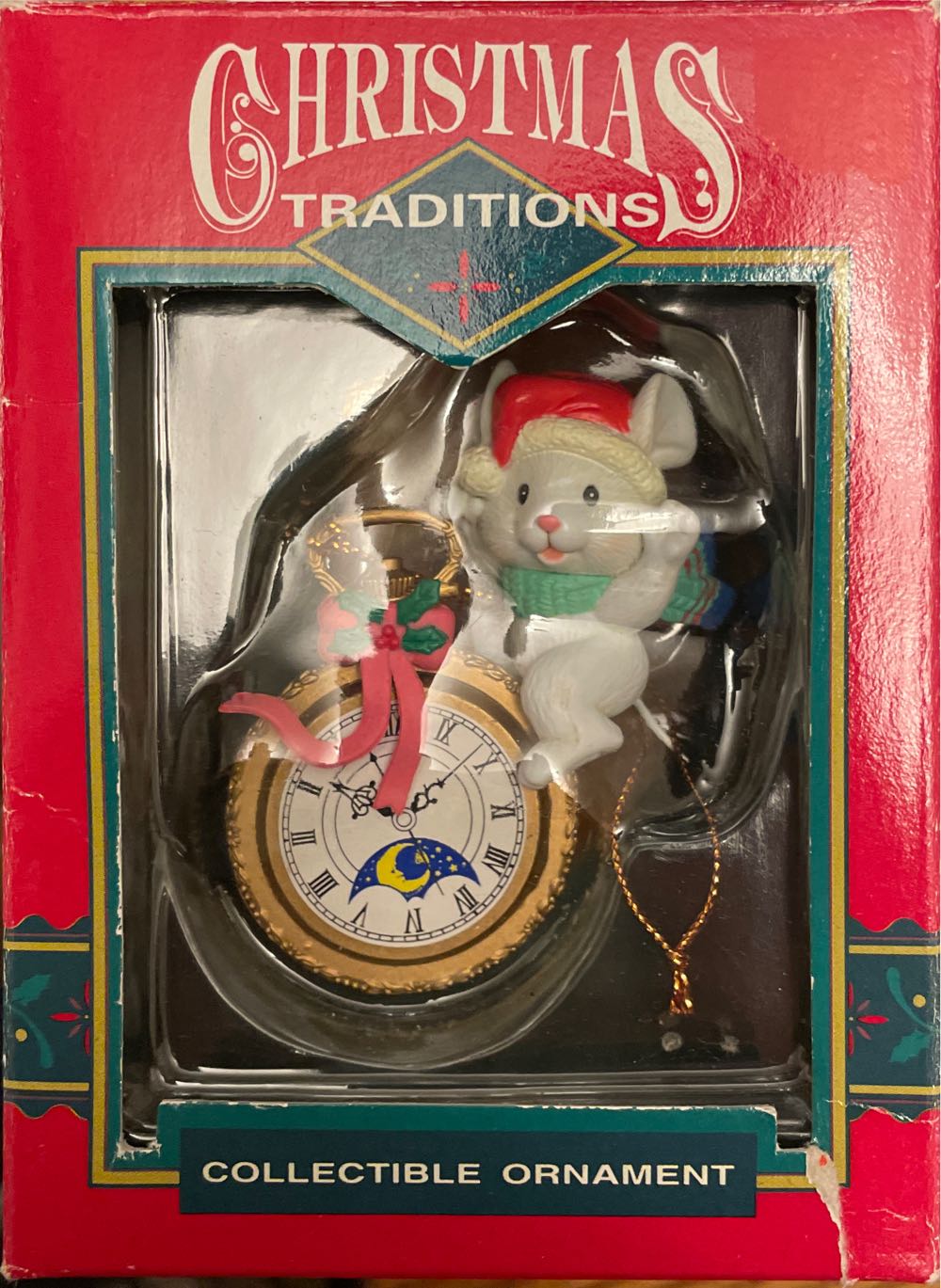 Christmas Traditions Mouse On Pocket Watch  ornament collectible - Main Image 2