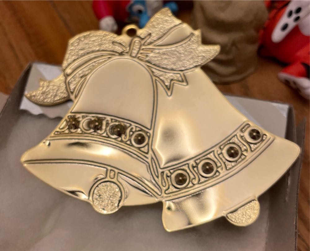 Personalized Gold Bells  ornament collectible - Main Image 2