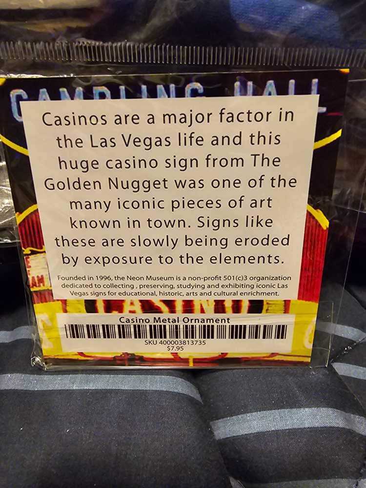 Golden Nugget Casino - Las Vegas (Cities) ornament collectible [Barcode 9105570176818] - Main Image 2