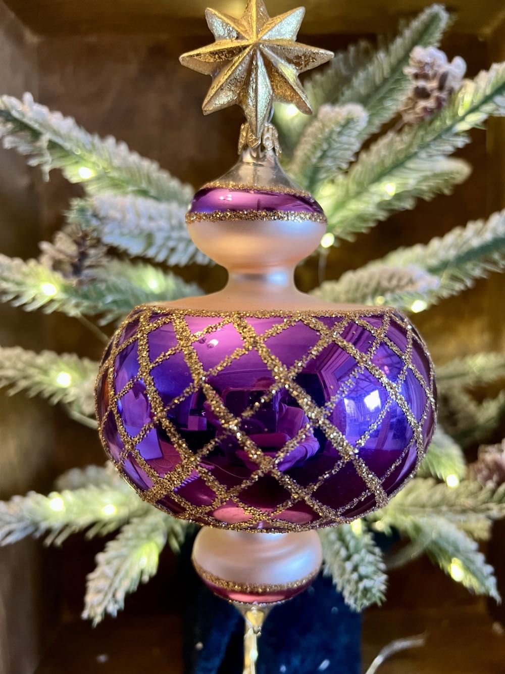 Jumbo Spintop (Purple/Peach)  ornament collectible - Main Image 2