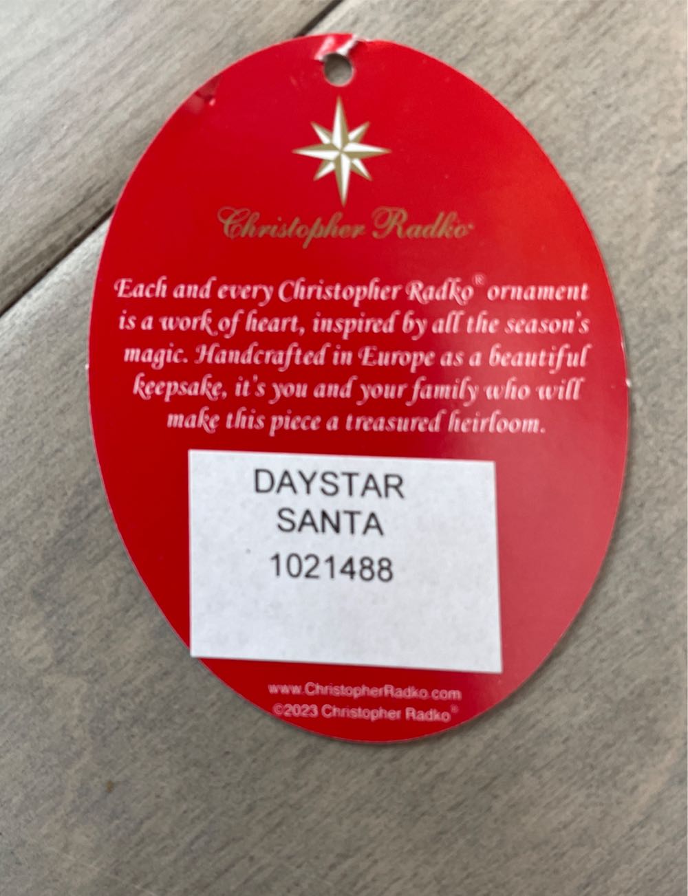 Daystar Santa  ornament collectible - Main Image 3