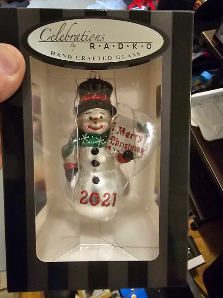 Celebrations By Radko Snowman   ornament collectible [Barcode 026301879640] - Main Image 1