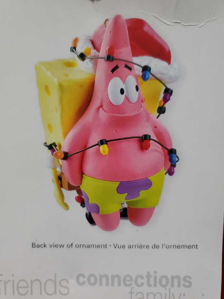 Spongebob And Patrick Wrapped In Lights - Heirloom Collection Ornaments (Spongebob) ornament collectible [Barcode 883515009313] - Main Image 2
