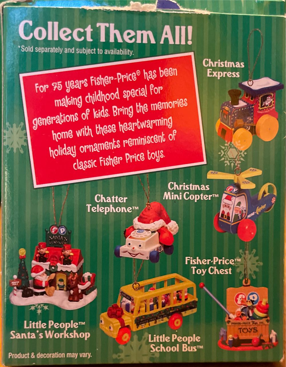 Fisher Price Christmas - Fisher Price (Toys & Games) ornament collectible [Barcode 014397013789] - Main Image 2