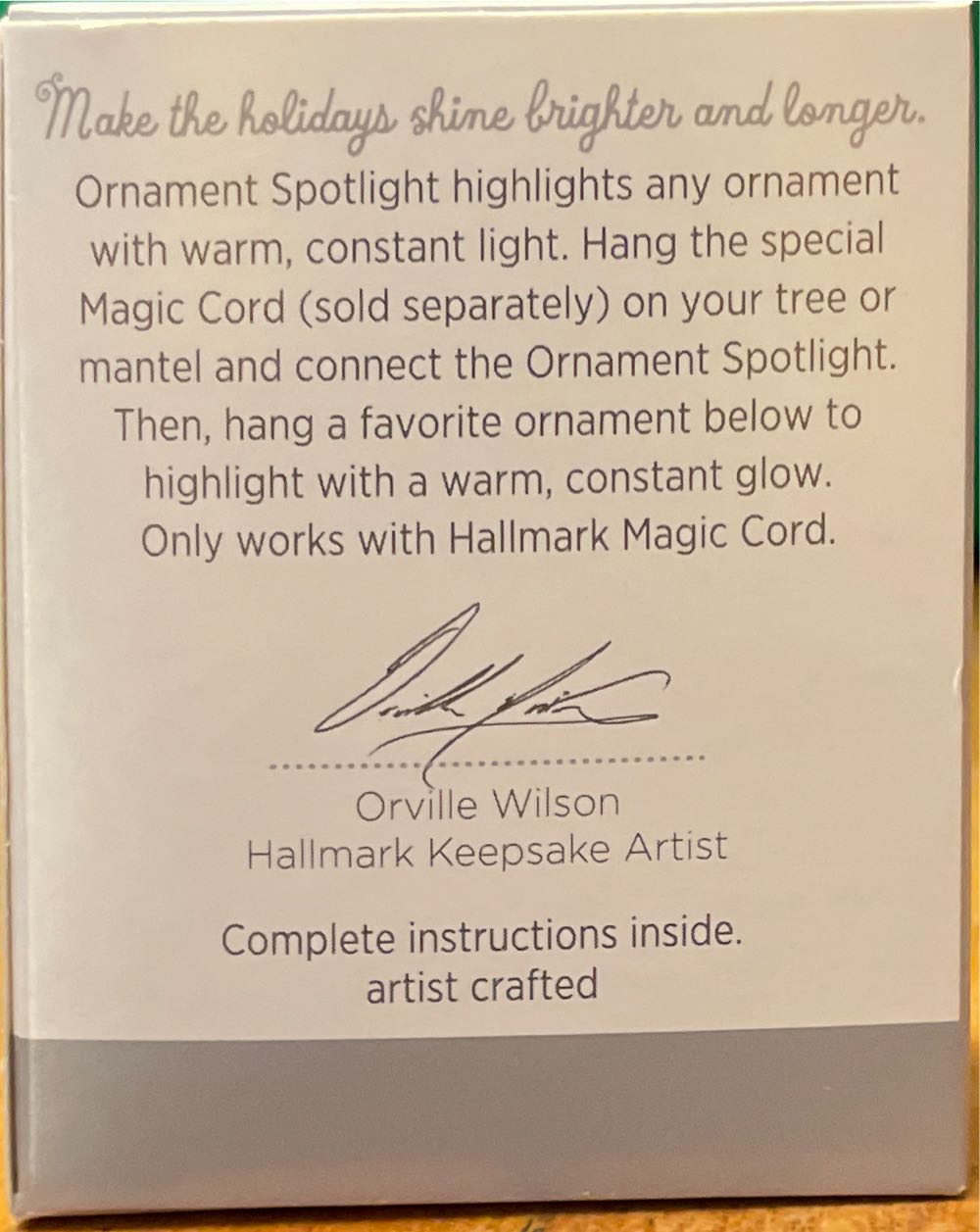 Ornament Spotlight - Snowflake (Magic Cord) ornament collectible [Barcode 795902206277] - Main Image 2