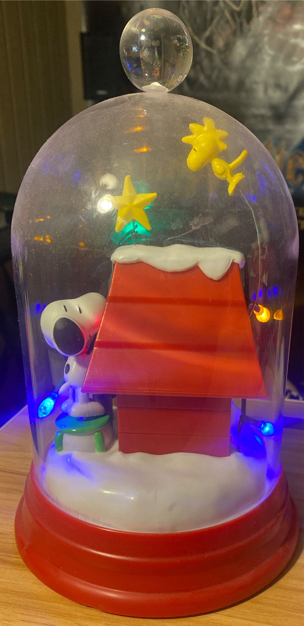 Peanuts Snoopy Decorates Doghouse Cloche Lighted Decoration - Snoopy And Woodstock (Peanuts) ornament collectible - Main Image 2
