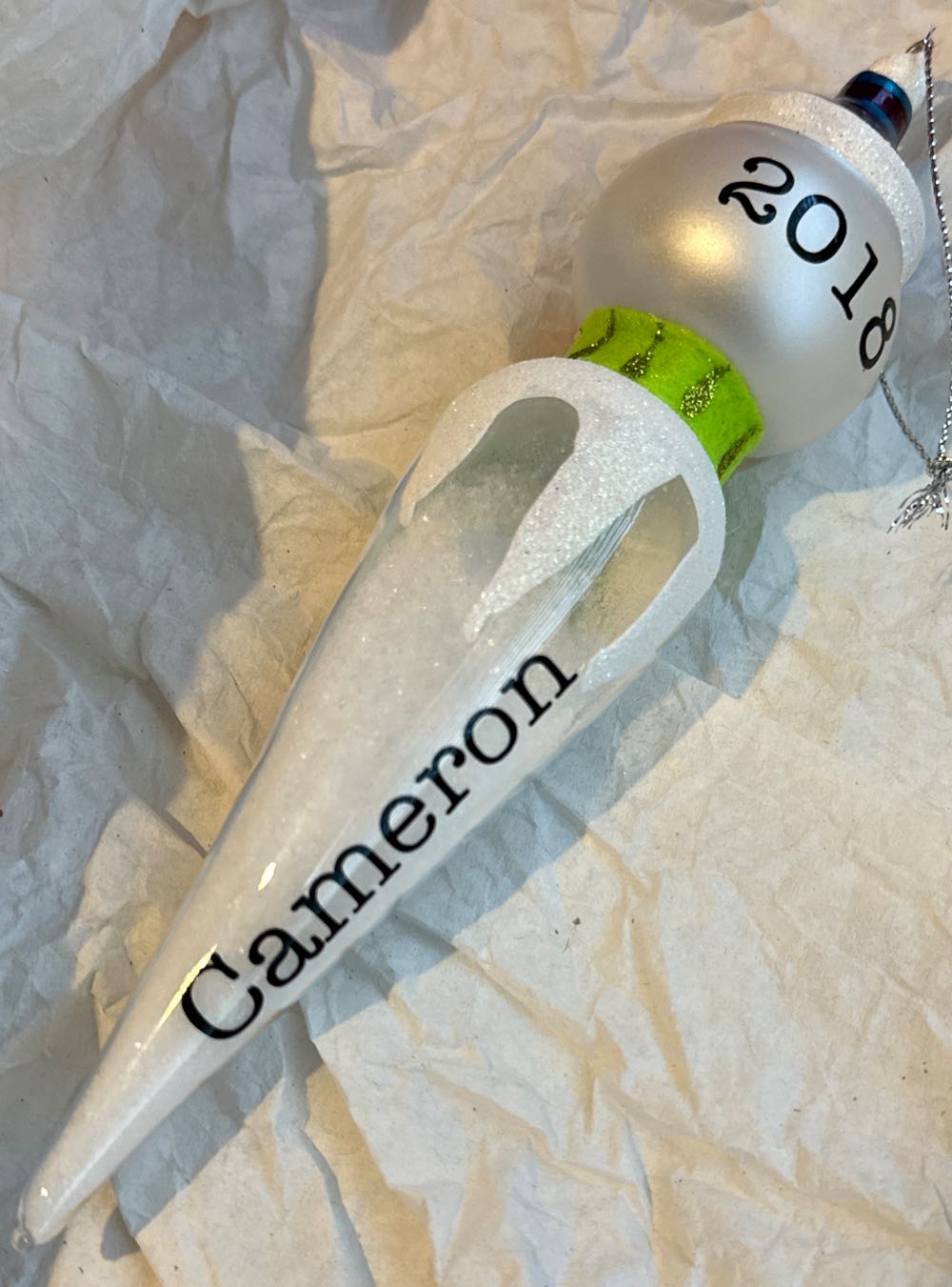 Cameron Icicle 2018  ornament collectible - Main Image 1