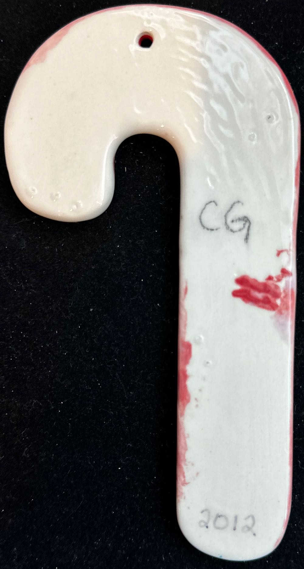 Red Candy Cane  ornament collectible - Main Image 2