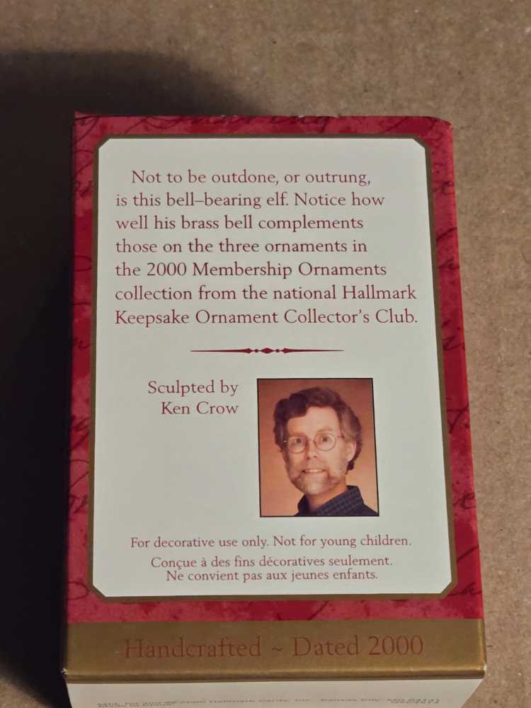 Bell-Bearing Elf KOCC - KOC  Club Exclusive (Elf) ornament collectible - Main Image 2