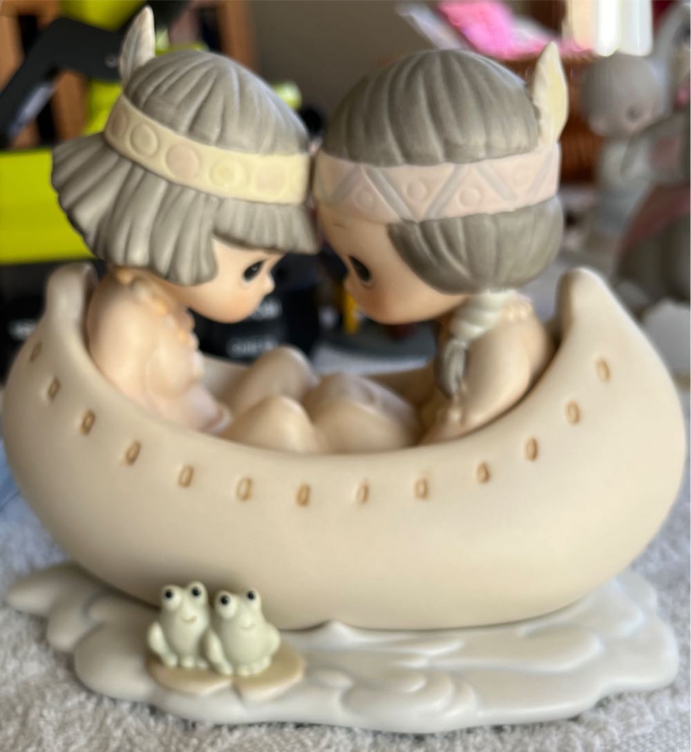 Precious Moments:  Many Moons In Same Canoe  ornament collectible - Main Image 2