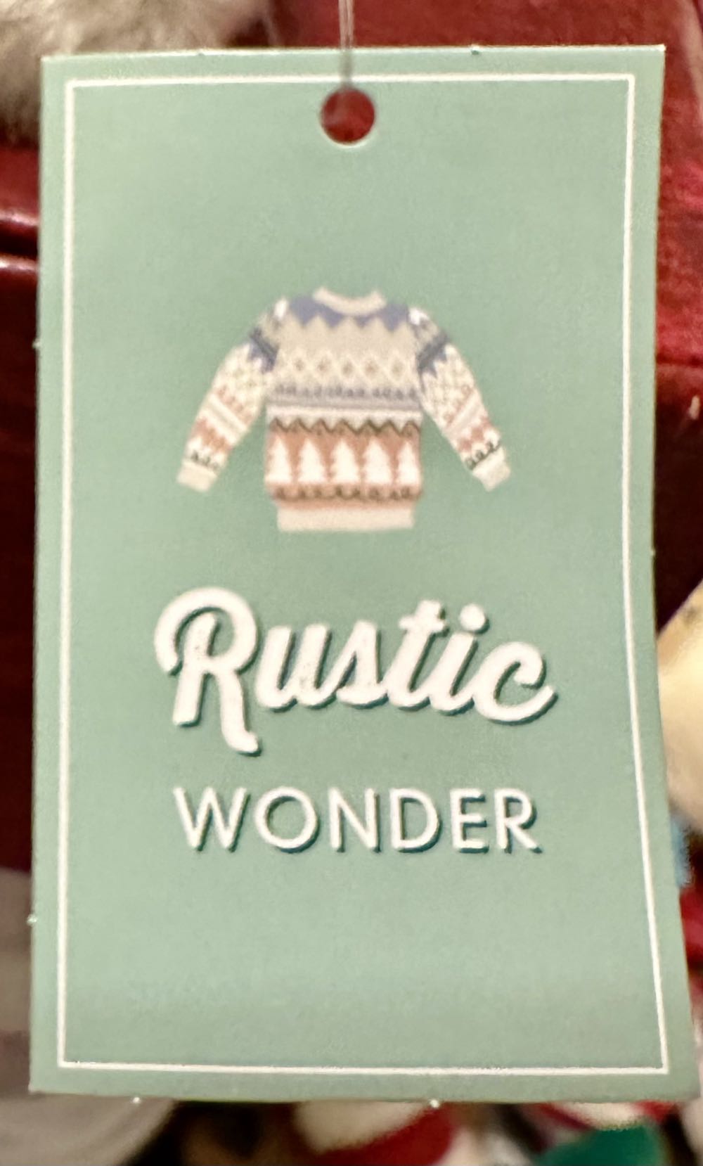 St Nicholas Square Rustic Wonder Gray Bunny Rabbit Christmas Ornament New  ornament collectible [Barcode 400469615935] - Main Image 3