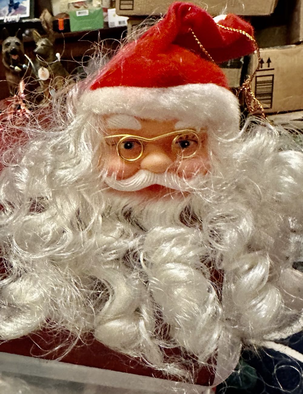 Santa Head  ornament collectible - Main Image 1