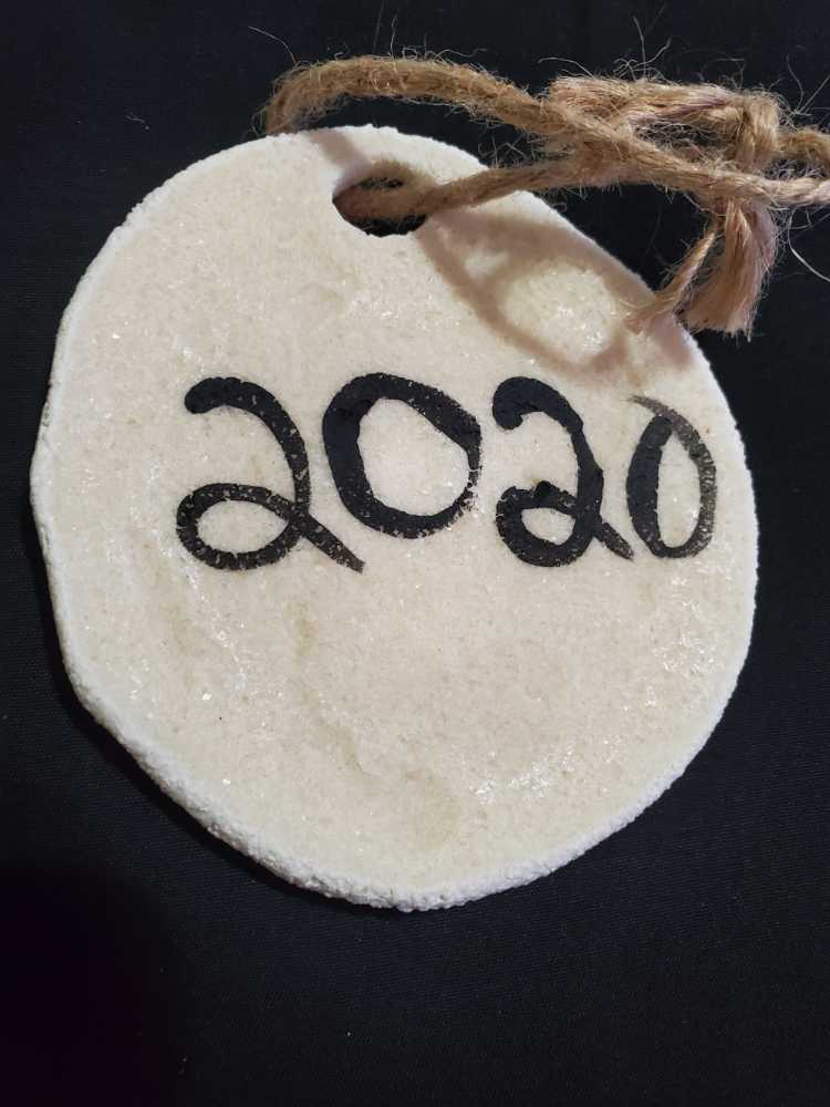 Theo Paw Print 2020  ornament collectible - Main Image 2