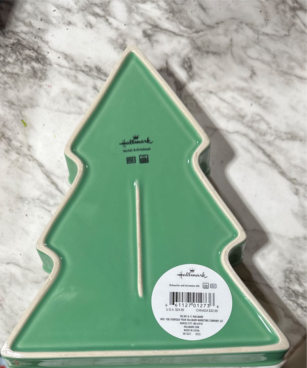 Christmas Tree Cookie Plate Set - Hallmark VIP Gift (Christmas) ornament collectible [Barcode 661127012736] - Main Image 2