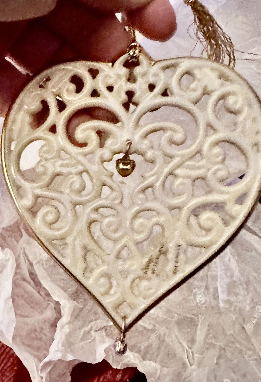 Mother’s Jeweled Heart  ornament collectible - Main Image 2